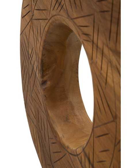 Scultura Dorat In Teak Riciclato Cm 35x10x58 (pezzi Unici - Non Rip. In Serie) - 0119680001