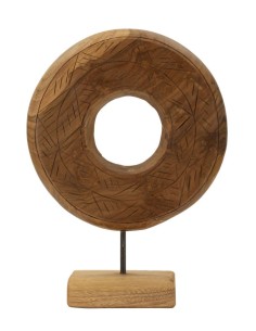 Scultura Dorat In Teak Riciclato Cm 28x10x38 (pezzi Unici - Non Rip. In Serie) - 0119680002