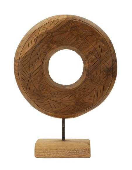 Scultura Dorat In Teak Riciclato Cm 28x10x38 (pezzi Unici - Non Rip. In Serie) - 0119680002
