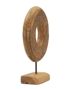 Scultura Dorat In Teak Riciclato Cm 28x10x38 (pezzi Unici - Non Rip. In Serie) - 0119680002 2