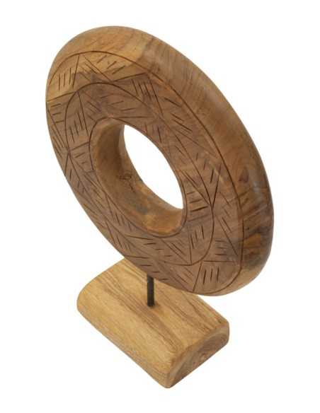Scultura Dorat In Teak Riciclato Cm 28x10x38 (pezzi Unici - Non Rip. In Serie) - 0119680002