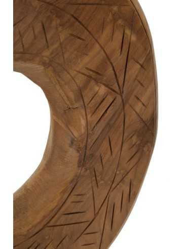Scultura Dorat In Teak Riciclato Cm 28x10x38 (pezzi Unici - Non Rip. In Serie) - 0119680002