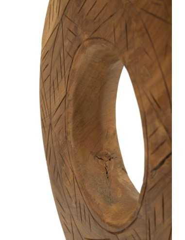 Scultura Dorat In Teak Riciclato Cm 28x10x38 (pezzi Unici - Non Rip. In Serie) - 0119680002