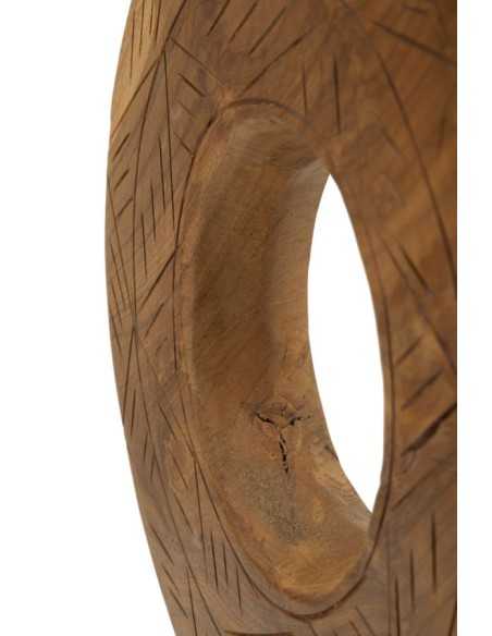 Scultura Dorat In Teak Riciclato Cm 28x10x38 (pezzi Unici - Non Rip. In Serie) - 0119680002