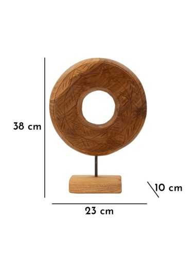 Scultura Dorat In Teak Riciclato Cm 28x10x38 (pezzi Unici - Non Rip. In Serie) - 0119680002
