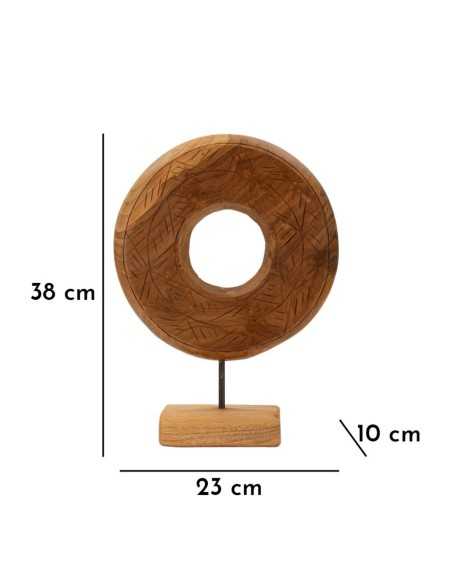 Scultura Dorat In Teak Riciclato Cm 28x10x38 (pezzi Unici - Non Rip. In Serie) - 0119680002