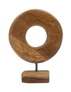 Scultura Dorat In Teak Ric. Cm 20x10x28 (pezzi Unici - Non Rip. In Serie) - 0119680003