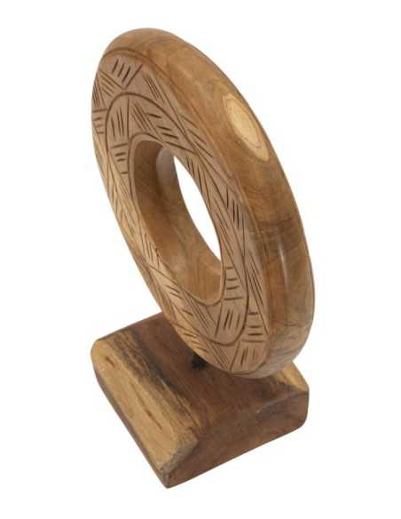 Scultura Dorat In Teak Ric. Cm 20x10x28 (pezzi Unici - Non Rip. In Serie) - 0119680003