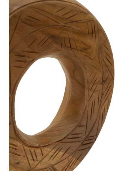 Scultura Dorat In Teak Ric. Cm 20x10x28 (pezzi Unici - Non Rip. In Serie) - 0119680003