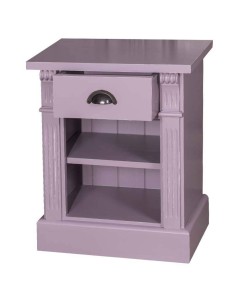 Comodino shabby con ripiano e cassetto MS428 2