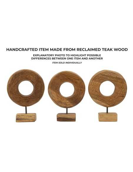 Scultura Dorat In Teak Ric. Cm 20x10x28 (pezzi Unici - Non Rip. In Serie) - 0119680003