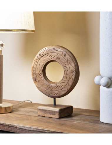 Scultura Dorat In Teak Ric. Cm 20x10x28 (pezzi Unici - Non Rip. In Serie) - 0119680003