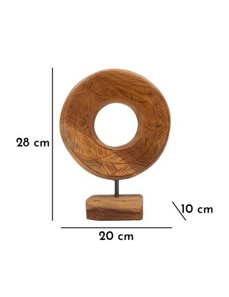 Scultura Dorat In Teak Ric. Cm 20x10x28 (pezzi Unici - Non Rip. In Serie) - 0119680003