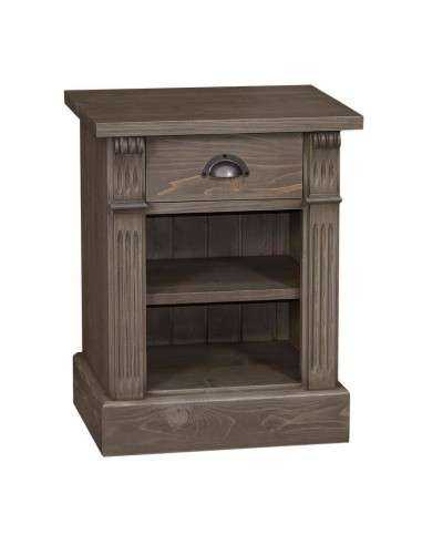 Comodino shabby con ripiano e cassetto MS428