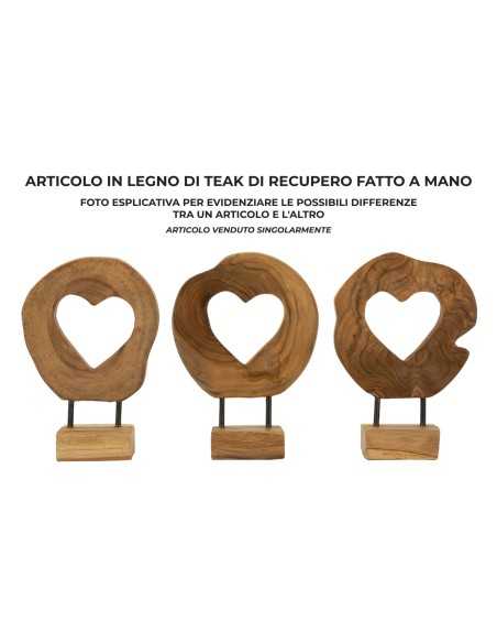 Scultura Hasi In Teak Ric. Cm 20x10x28  (pezzi Unici - Non Rip. In Serie) - 0119700003