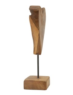Scultura Cuore In Teak Ric. Cm 15x10x35 (pezzi Unici - Non Rip. In Serie) - 0119710001 2