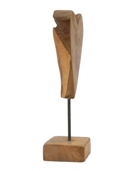 Scultura Cuore In Teak Ric. Cm 15x10x35 (pezzi Unici - Non Rip. In Serie) - 0119710001