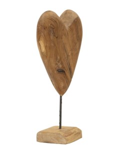 Scultura Dobu In Teak Riciclato Cm 25x12x45 (pezzi Unici - Non Rip. In Serie) - 0119720001 2
