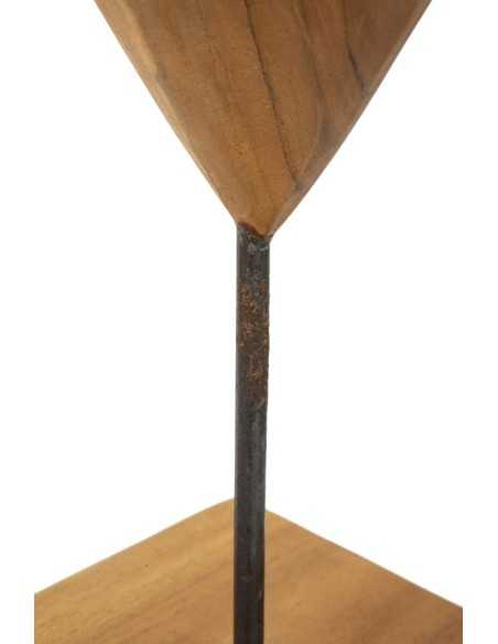 Scultura Dobu In Teak Riciclato Cm 20x12x37 (pezzi Unici - Non Rip. In Serie) - 0119720003