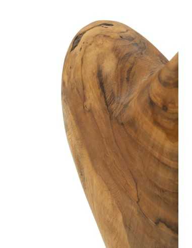Scultura Dobu In Teak Riciclato Cm 20x12x37 (pezzi Unici - Non Rip. In Serie) - 0119720003
