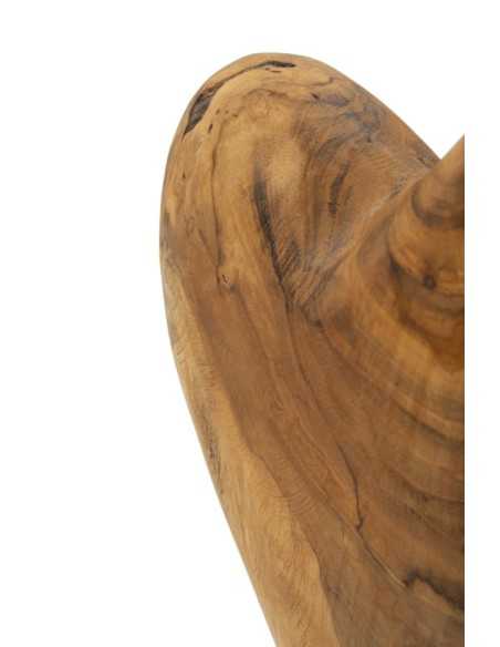 Scultura Dobu In Teak Riciclato Cm 20x12x37 (pezzi Unici - Non Rip. In Serie) - 0119720003