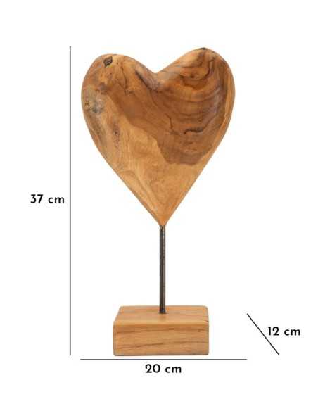 Scultura Dobu In Teak Riciclato Cm 20x12x37 (pezzi Unici - Non Rip. In Serie) - 0119720003