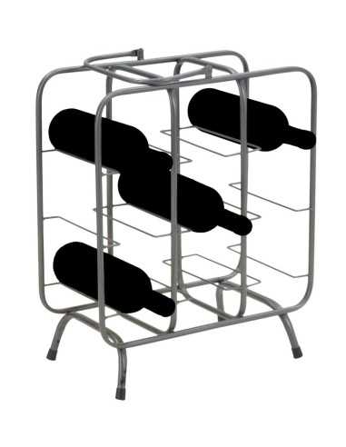 P/bottiglie Rack Quadrato (9 Posti) Cm 40x23x47,5 - 142102000Q