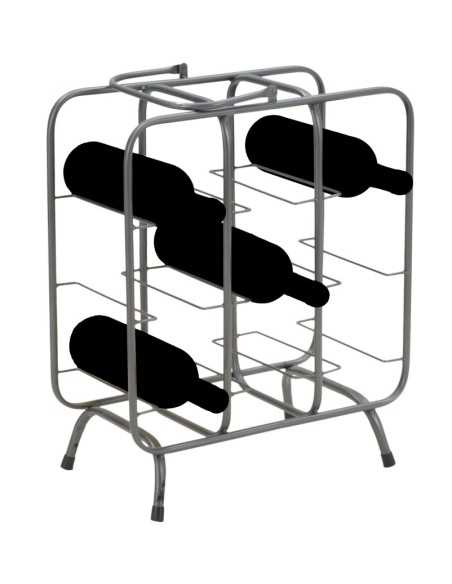 P/bottiglie Rack Quadrato (9 Posti) Cm 40x23x47,5 - 142102000Q