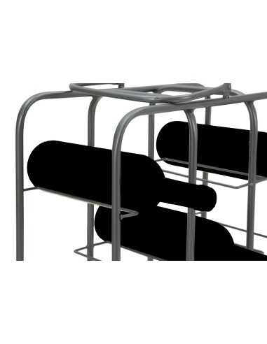 P/bottiglie Rack Quadrato (9 Posti) Cm 40x23x47,5 - 142102000Q