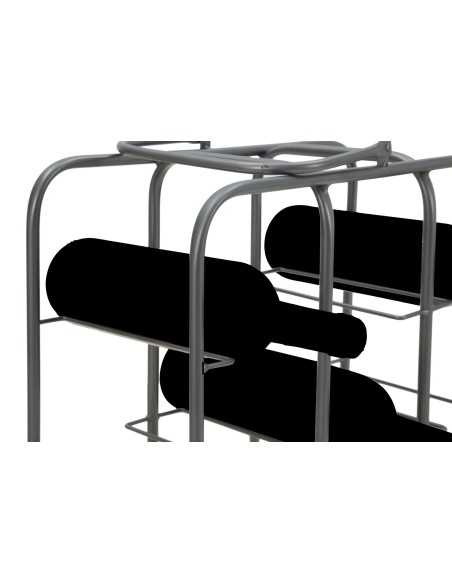 P/bottiglie Rack Quadrato (9 Posti) Cm 40x23x47,5 - 142102000Q