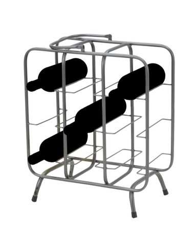 P/bottiglie Rack Quadrato (9 Posti) Cm 40x23x47,5 - 142102000Q