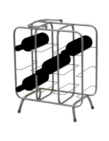 P/bottiglie Rack Quadrato (9 Posti) Cm 40x23x47,5 - 142102000Q