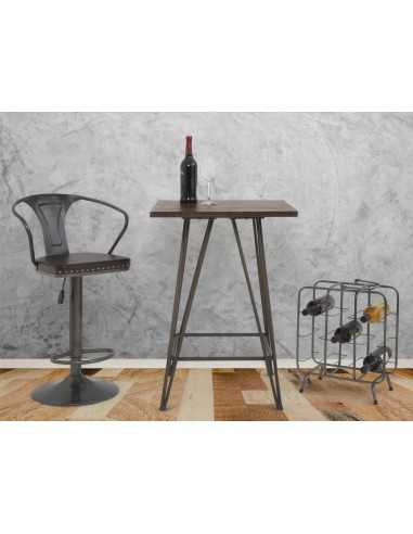 P/bottiglie Rack Quadrato (9 Posti) Cm 40x23x47,5 - 142102000Q