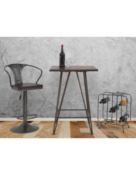 P/bottiglie Rack Quadrato (9 Posti) Cm 40x23x47,5 - 142102000Q