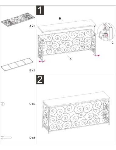 Consol Spiral Cm 140x36x82 - 1424490000