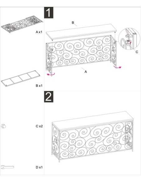 Consol Spiral Cm 140x36x82 - 1424490000
