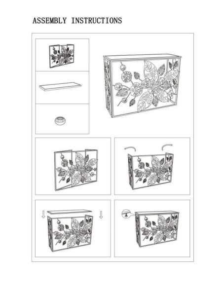 Console Glam Dark Cm 111,8x41,9x80 - 1425520000