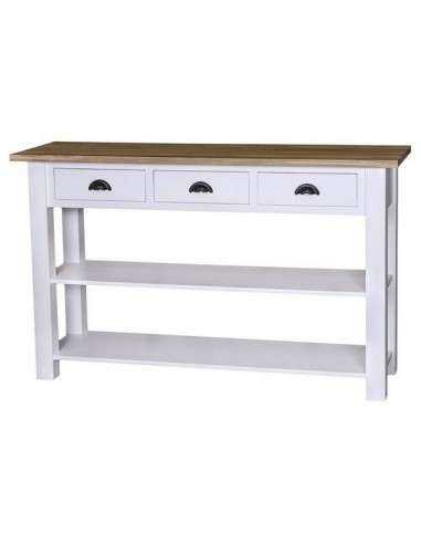 Consolle con cassetti legno colorato 145cm MS09
