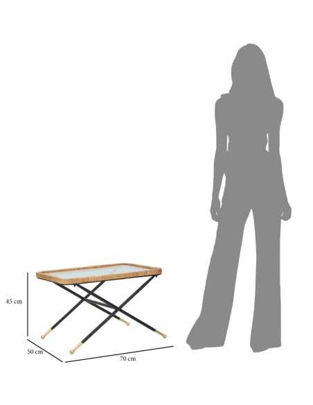 Tavolo Da Caffe' Saint Barth Rett. Cm 70x50x45 - 1425940000