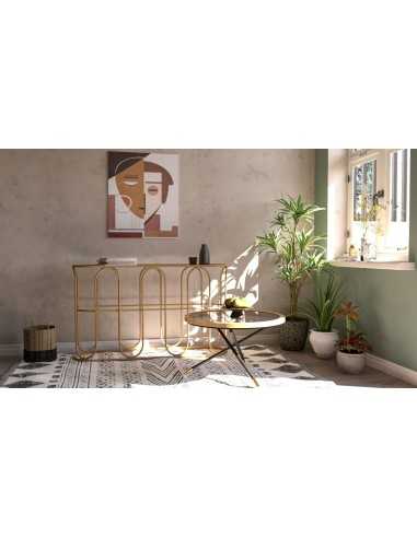 Tavolo Da Caffe' Saint Barth Rotondo Cm ø 80x46,5 - 1425950000