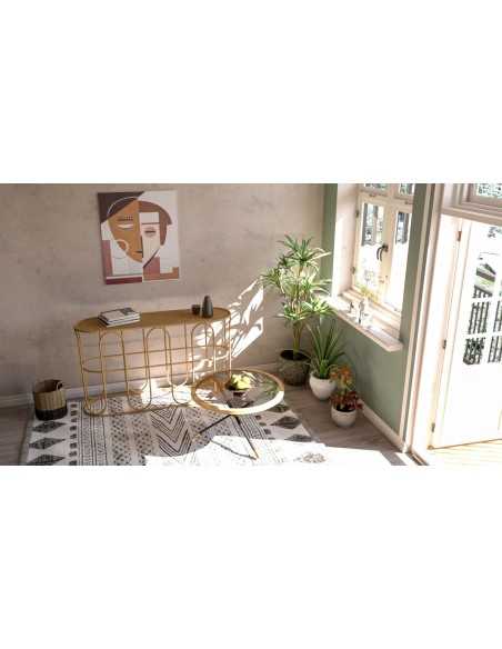 Tavolo Da Caffe' Saint Barth Rotondo Cm ø 80x46,5 - 1425950000