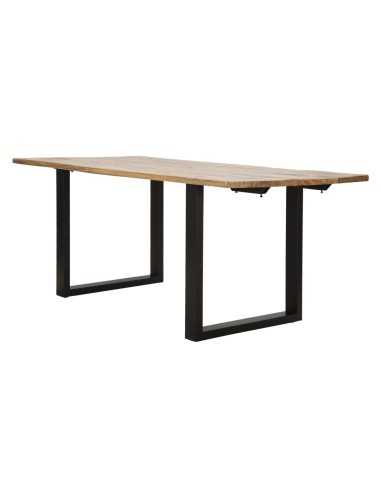 Tavolo Da Pranzo Edge All. Cm 180x90x77-lunghezza Totale 280 (legno Di Mango) - 1426720000