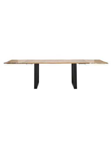 Tavolo Da Pranzo Edge All. Cm 180x90x77-lunghezza Totale 280 (legno Di Mango) - 1426720000