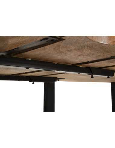 Tavolo Da Pranzo Edge All. Cm 180x90x77-lunghezza Totale 280 (legno Di Mango) - 1426720000