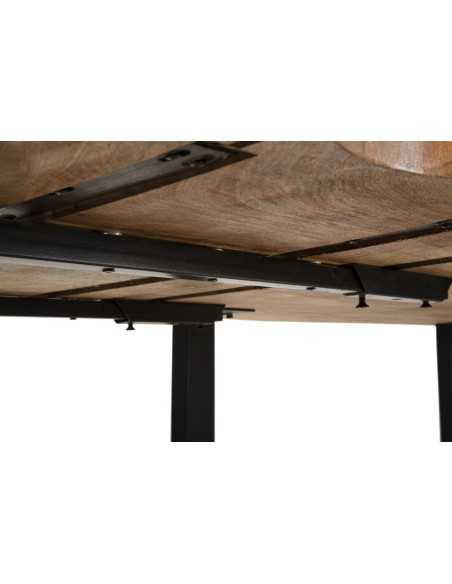 Tavolo Da Pranzo Edge All. Cm 180x90x77-lunghezza Totale 280 (legno Di Mango) - 1426720000