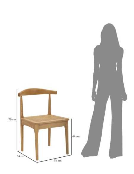 Sedia Japan -a- Set 2 Pz Cm 54x54x70 - 142749000A
