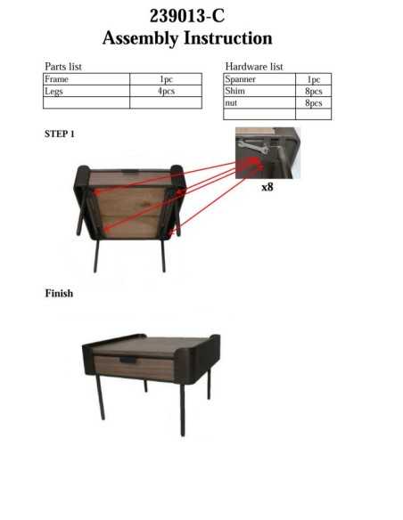 Tavolo Da Caffe' Toronto Cm 60x60x41 - 1427710000