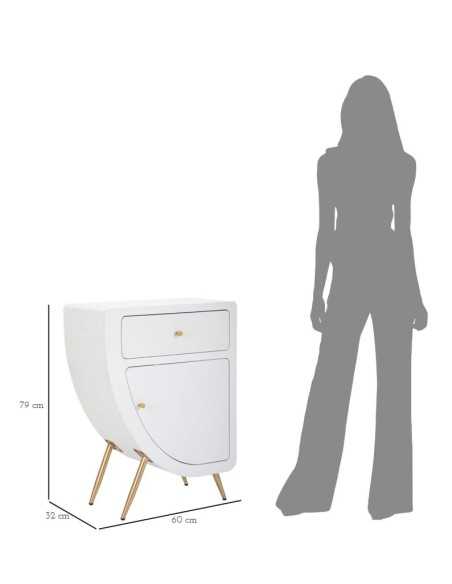 Comodino Alto Venus Cm 60x32x79 - 1428120000