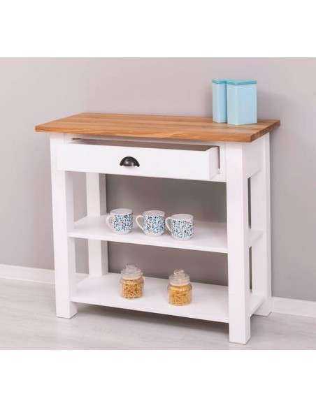 Consolle con cassetto legno colorato MS238