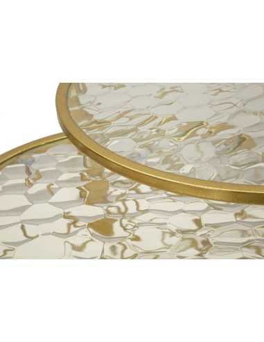 Tavolinetti Noah Gold Set 4 Pz Cm ø 70x45-47x54,5-36x50-28x45 - 142843000G
